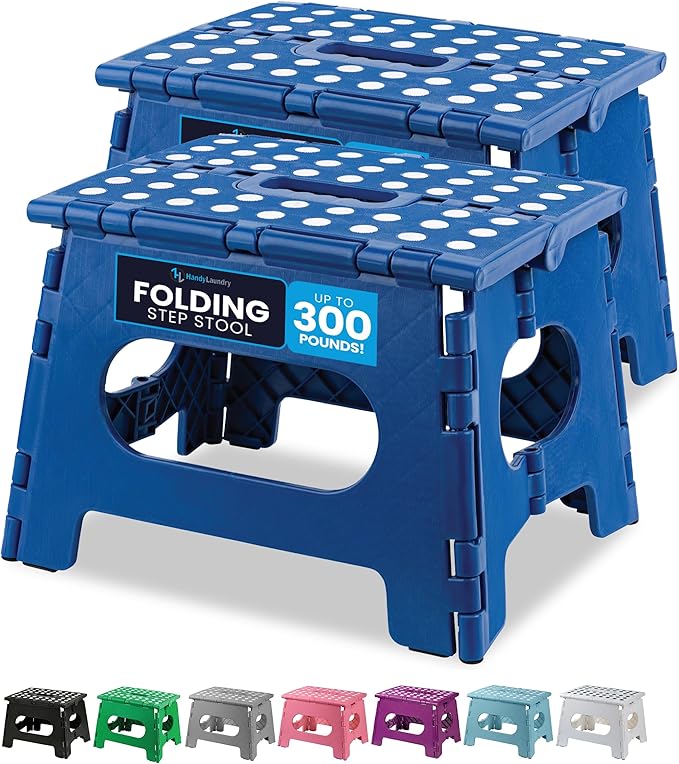 Handy Laundry Folding Lightweight Step Stool by Handy+Laundry