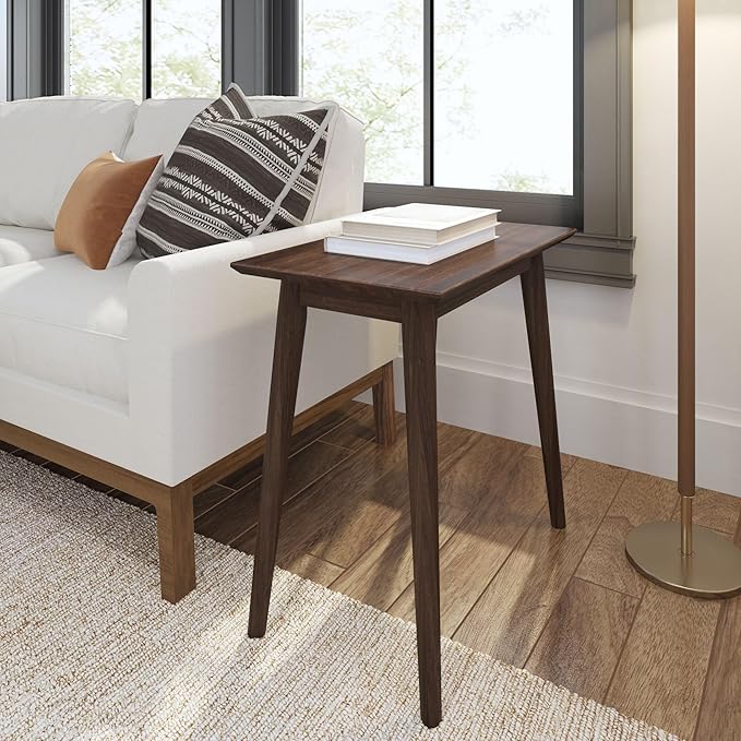 Plank+Beam Mid Century Modern Rectangular Side Table, End Table by PlankBeam