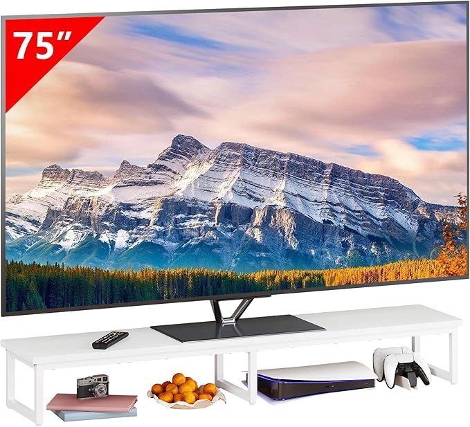 Clikuutory 59" Large TV Riser for 32-75 inch TVs, Tabletop Stand by Turnyourhouseintoahome