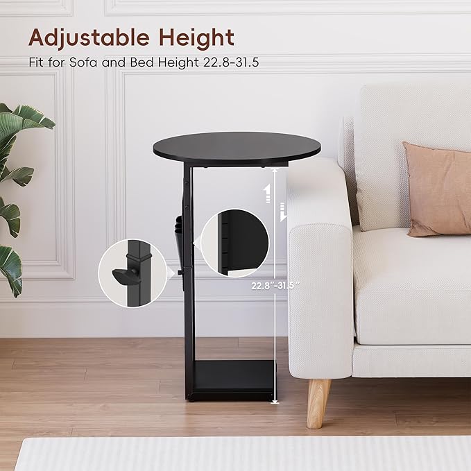 Vagusicc C Shaped End Table - Image 8