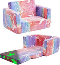 Toddler Couch, Toddler Chair, 2-in-1 Baby Seat Furniture Fold Out, Convertible by inhand