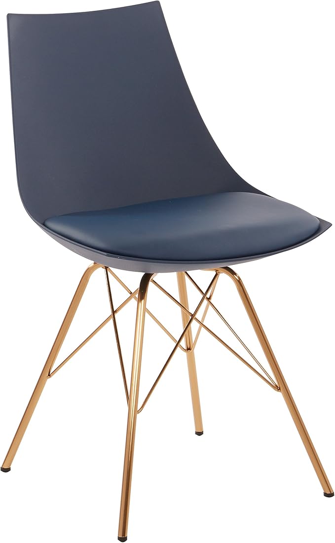OSP Home Furnishings Oakley Mid-Century Modern Bucket Dining Chair by OSPHomeFurnishings