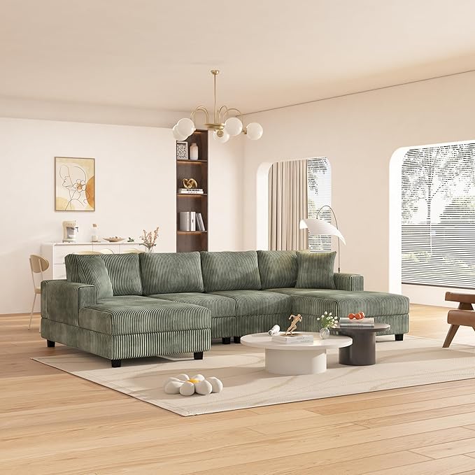 Oversized Symmetrical U Shaped Modular Sectional Sofa - Image 4