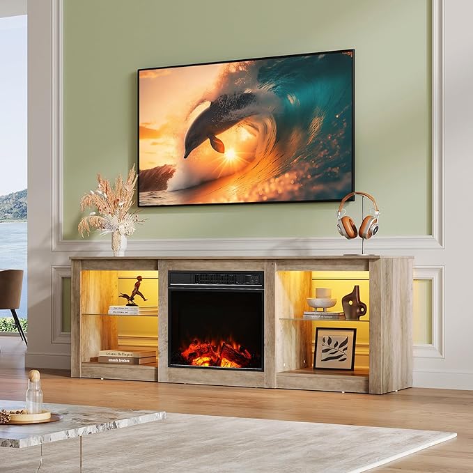 WLIVE 58 Inches Fireplace TV Stand - Image 9