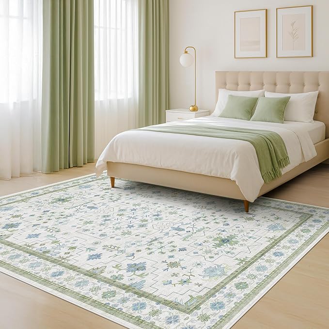 Oushak Area Rug for Bedroom 5x7 - Image 8