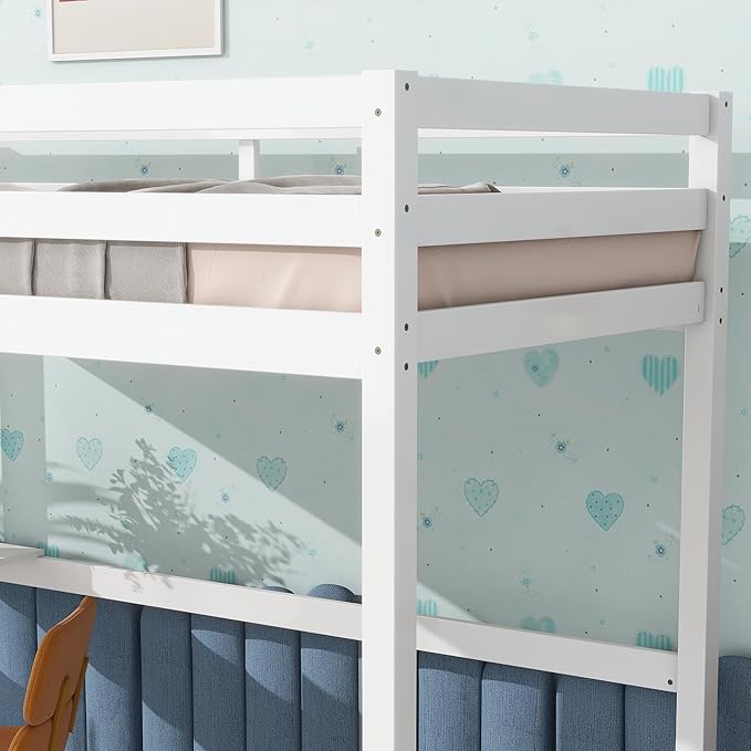 HomSof Twin Loft Bed with Built-in Desk - Image 6