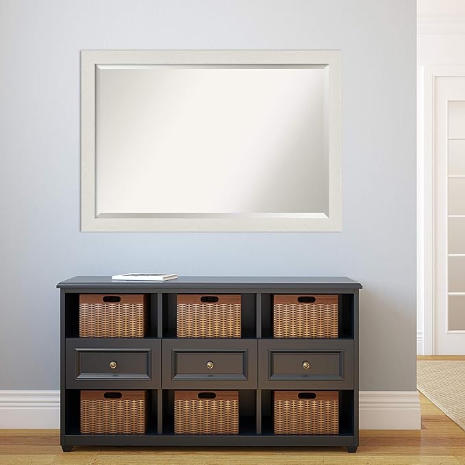 Amanti Art White Bathroom Mirror - Image 5