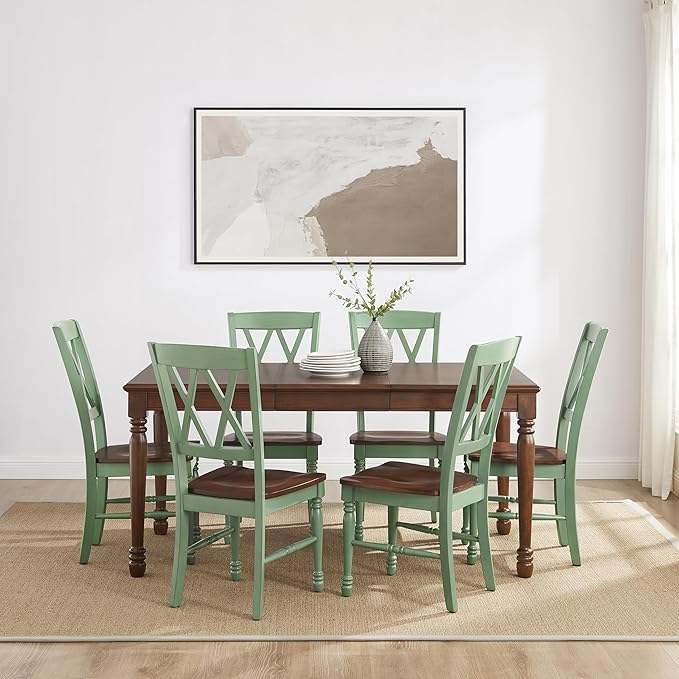 Crosley Furniture Shelby 7-Piece Traditional Dining Table Set - Image 6
