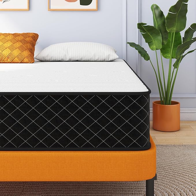 Double Mattress, 10 Inch Hybrid Memory Foam Full Size Mattress, Full Bed by Swbvs