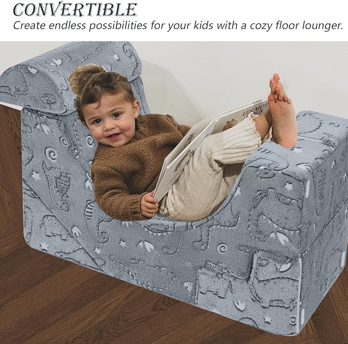 MeMoreCool Foam Climbing Toddler Couch, Modular Kids Sofa - Image 6