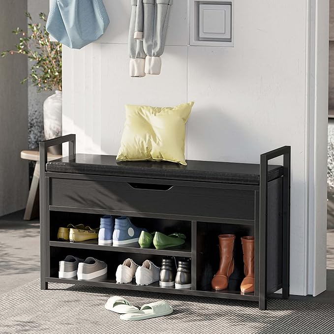 IRONCK Shoe Storage Bench, Entryway Bench by IRONCK