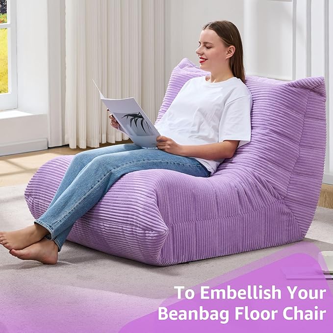 Bean Bag Chairs for Adults Giant Bean Bag Chair Memory Foam BeanBag Chair Big - Image 6