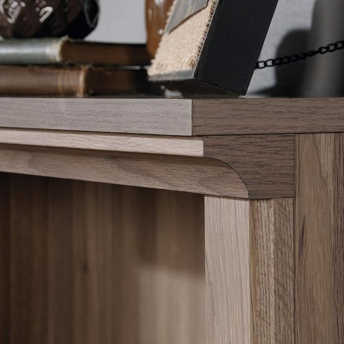 Sauder Miscellaneous Storage 3-Shelf Bookcase/ Book shelf, Salt Oak finish - Image 5