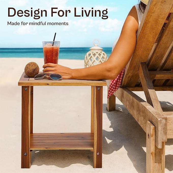 Adirondack Side Table – Weather-Resistant Rectangular End Table - Image 7