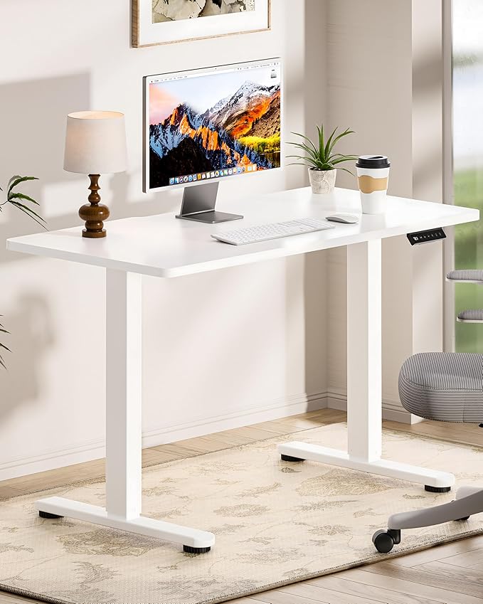 Okin Standing Desk Electric Adjustable Computer Whole Piece Stand up Desk - Image 2