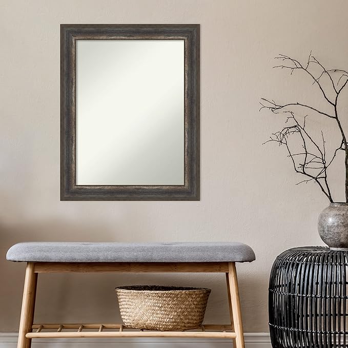 Amanti Art Brown Bathroom Mirror - Image 5