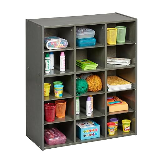 ECR4Kids Streamline 15 Cubby Tray Storage Cabinet, Classroom Furniture - Image 12