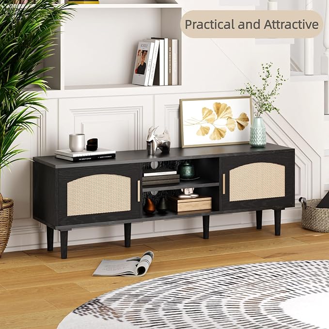 TV Stand for TVs up to 60", Modern Entertainment Center - Image 6