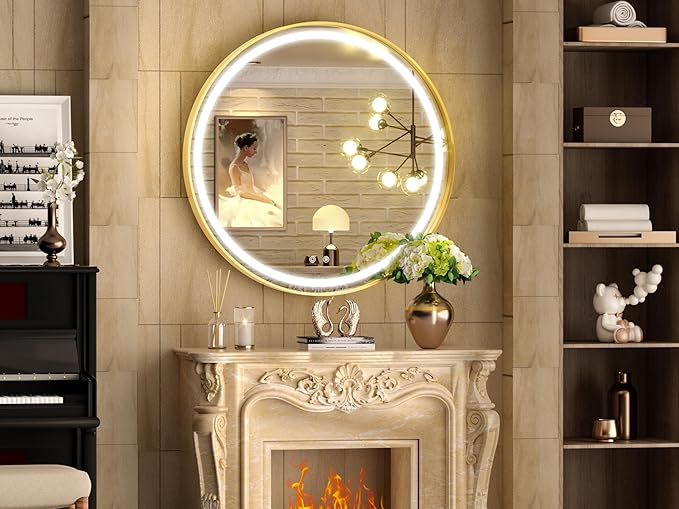 Hasipu 32 Round LED Mirror for Bathroom - Image 2