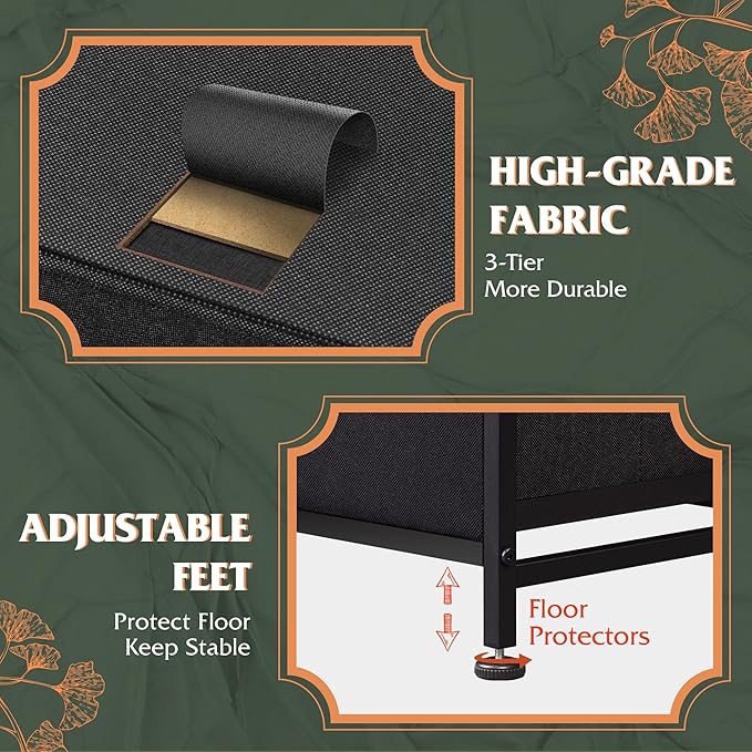 WLIVE 9-Drawer Dresser, Fabric Storage Tower - Image 8