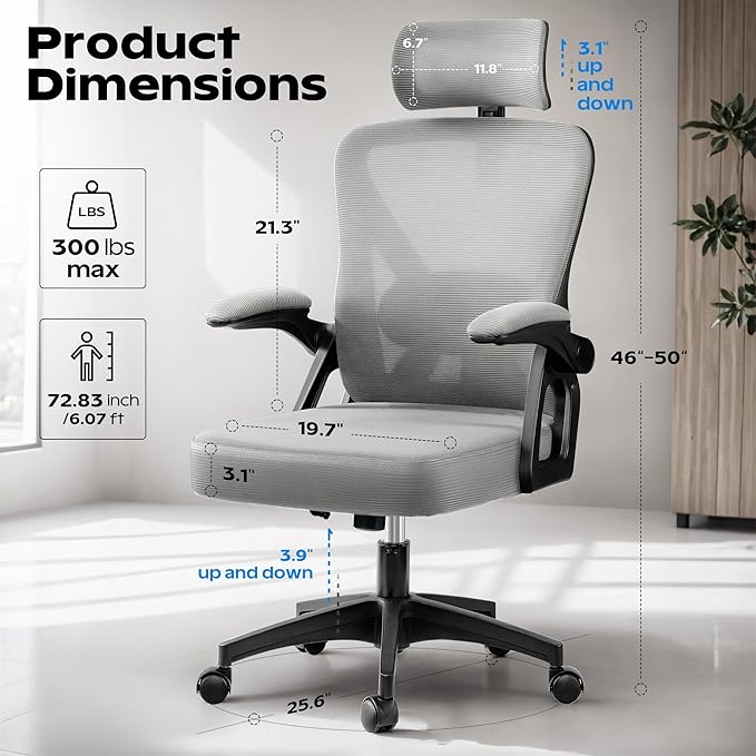 Ergonomic Office Chair, Home Office Desk Chair - Image 2