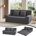 MeMoreCool Boneless Folding Sofa Bed Queen, Corduroy Convertible Sleeper Chair by MeMoreCool