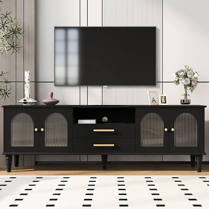Merax 68.9'' TV Stand for TVs up to 75 Inches, Entertainment Center Media by Merax