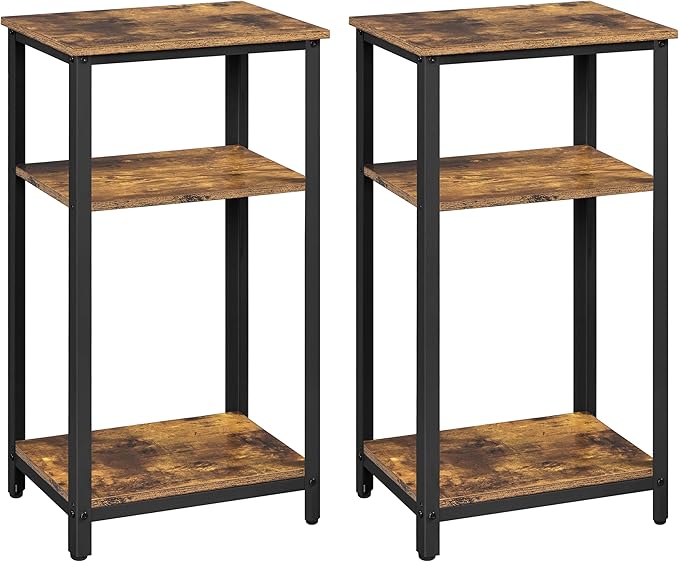 Yaheetech Tall End Table Set of 2, Small Places by Yaheetech