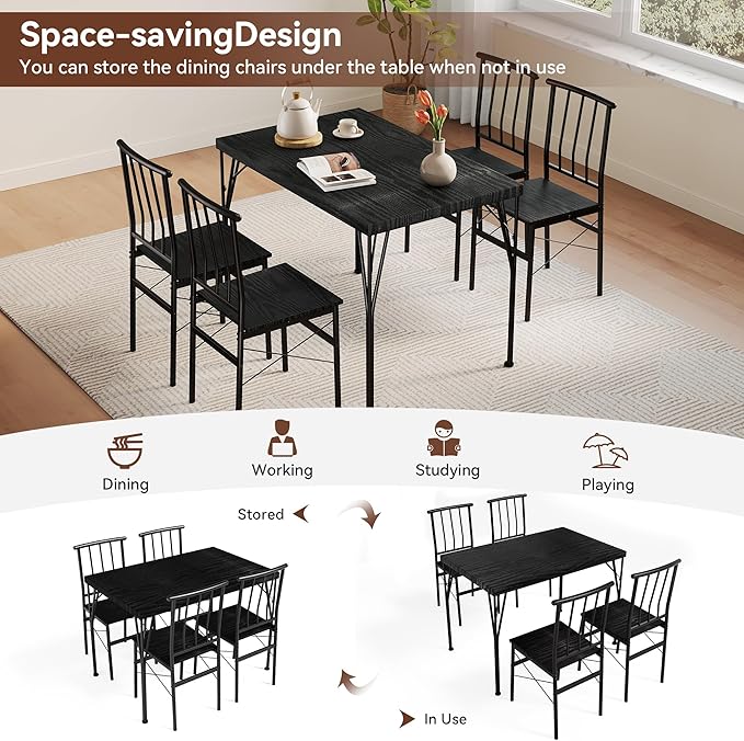 Vipbear Kitchen Dining Table Set - Image 8