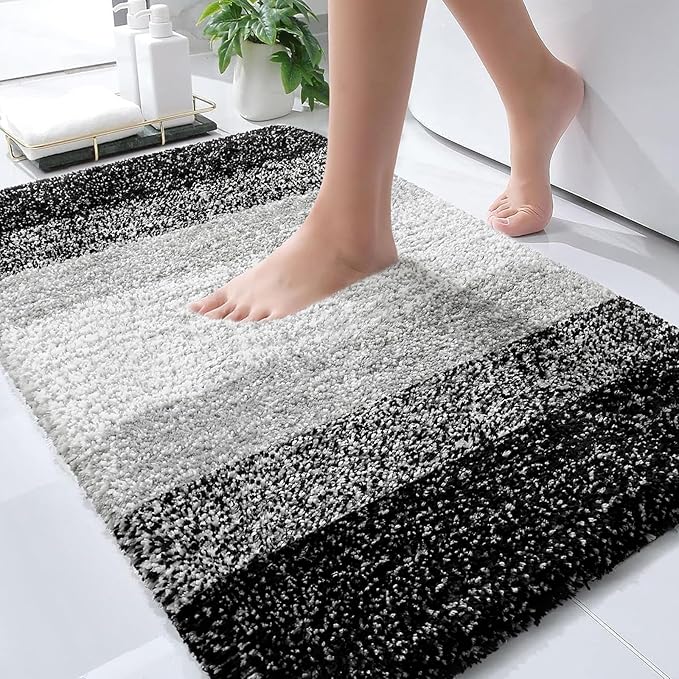 OLANLY Bathroom Rugs Mat 30x20, Extra Soft Absorbent Microfiber Bath Rugs by OLANLY