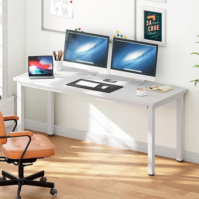 DlandHome 63 inches X-Large Computer Desk, Composite Wood Board School Desk - Image 2
