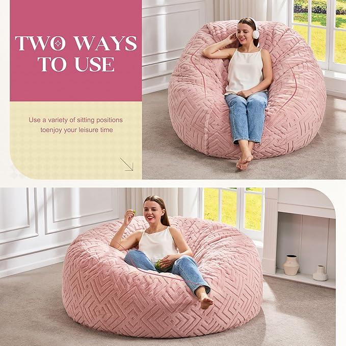 Hobestluk Bean Bag Chairs Adults Beanbag Chair - Image 3
