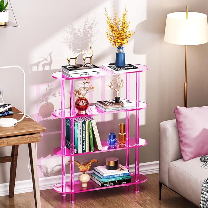 Clear Bookshelf, Acrylic Bookcase - Image 5