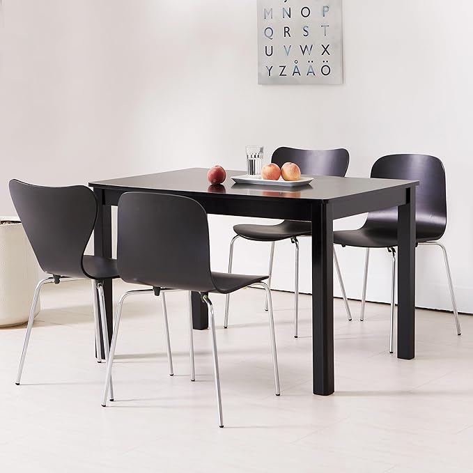 Livinia No.10 Mid-Century Modern Wooden Dining Chairs Set of 2, Contemporary - Image 5