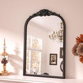 Keonjinn Black Vintage Arched Mirror by Keonjinn