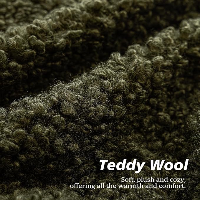 Foindtower Set of 2 Curly Teddy Wool Pillow Covers Decorative Boucle Textured - Image 2