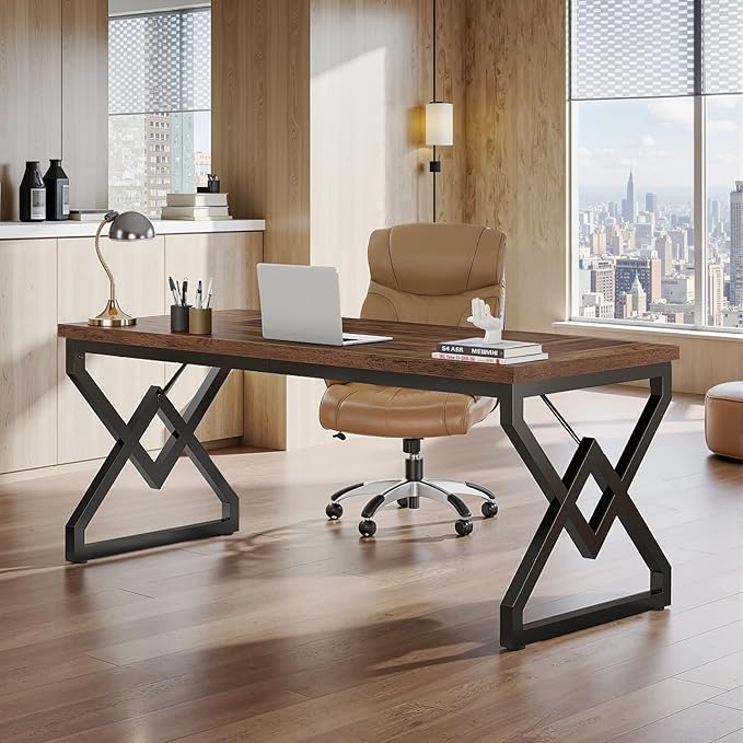 Tribesigns 63-inch Executive Desk, Large Office Computer Desk - Image 9