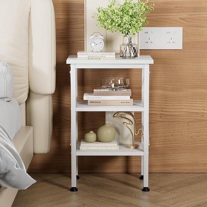 VECELO Modern Nightstands X-Design Side End Table Night Stand - Image 5