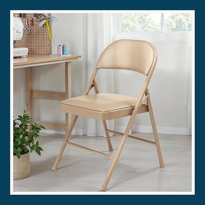 OEF Furnishings OEF950 Series Vinyl Padded Steel Folding Chairs - Image 13