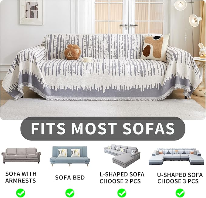 HAOMAIJIA Boho Sofa Covers Couch Covers - Image 5