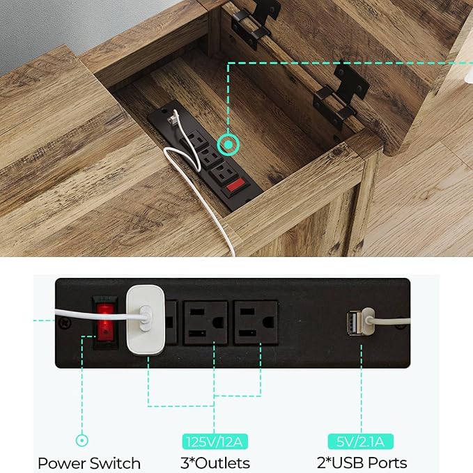 LINSY HOME Farmhouse End Table - Image 6