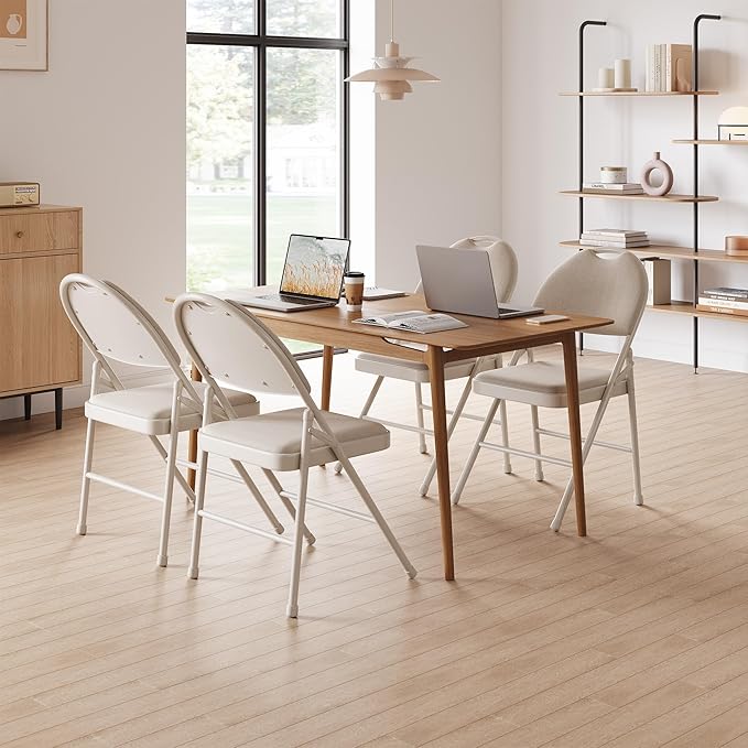 GarveeHome 4 Pack Folding Chairs by GarveeHome