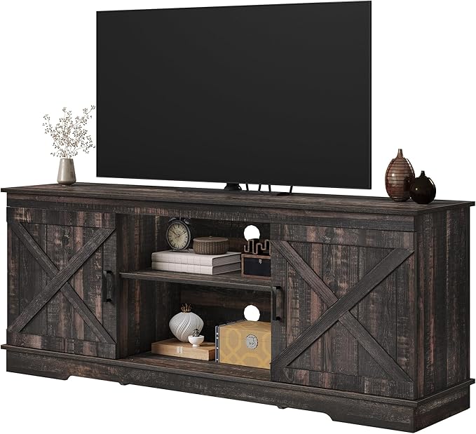 DWVO Farmhouse TV Stands for Living Room, Entertainment Center - Image 7