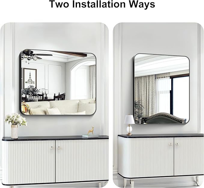 KOCUUY 30x36 Inch Rectangle Bathroom Mirror - Image 8