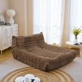 N&V Fireside Lounge Chaise Chair, Mid Century Armless Floor Lounger Sofa by NV