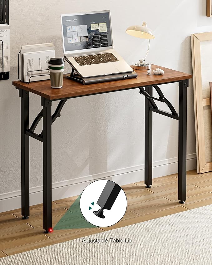 Frylr Small Folding Computer Desk – Portable 35.8 Inch Foldable Laptop Table - Image 3