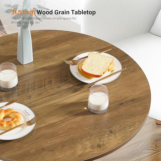 Unovivy 31.5" Small Round Dining Table - Image 4