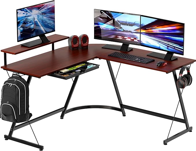 SHW 51 x 51 Inches Vista L-Shaped Desk - Image 8