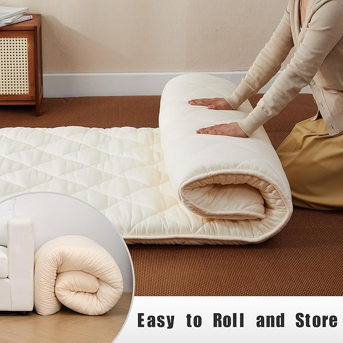 Japanese Floor Futon Mattress, Tatami Mat Sleeping Pad, Shikibuton, Mattress - Image 8