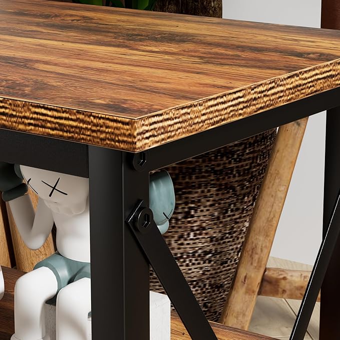 VECELO Modern Nightstands X-Design Side End Table Night Stand - Image 6